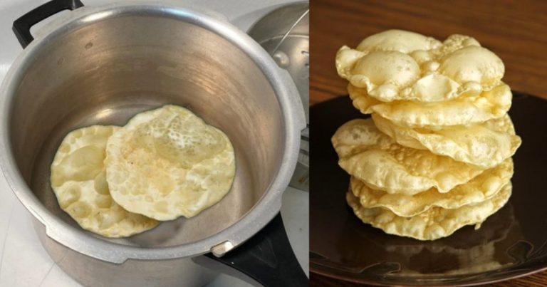 Easy Pappadam making using Cooker