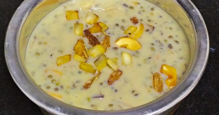 Tasty Cherupayar Payasam Recipe