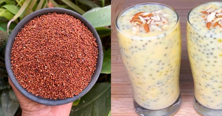 Healthy Ragi Carrot drink Recipe
