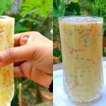 Mixed custard fruit drink Recipe