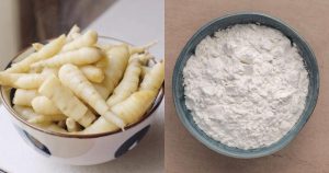 Homemade Koovapodi making