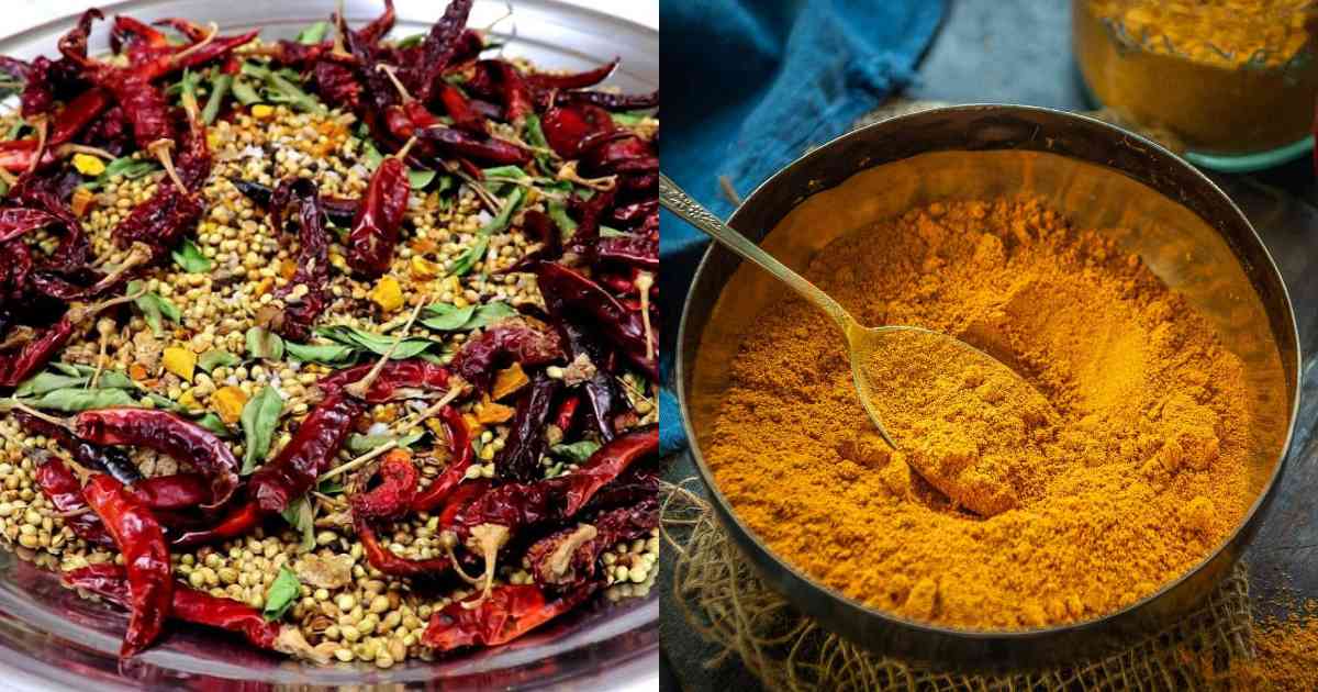 Sambar Powder making