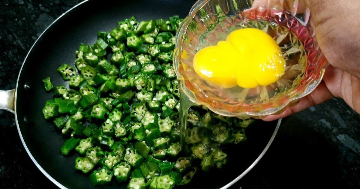 Vendayka Egg Omlette Recipe